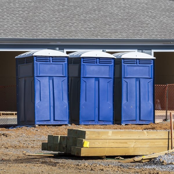 are there any restrictions on what items can be disposed of in the porta potties in Pine Ridge